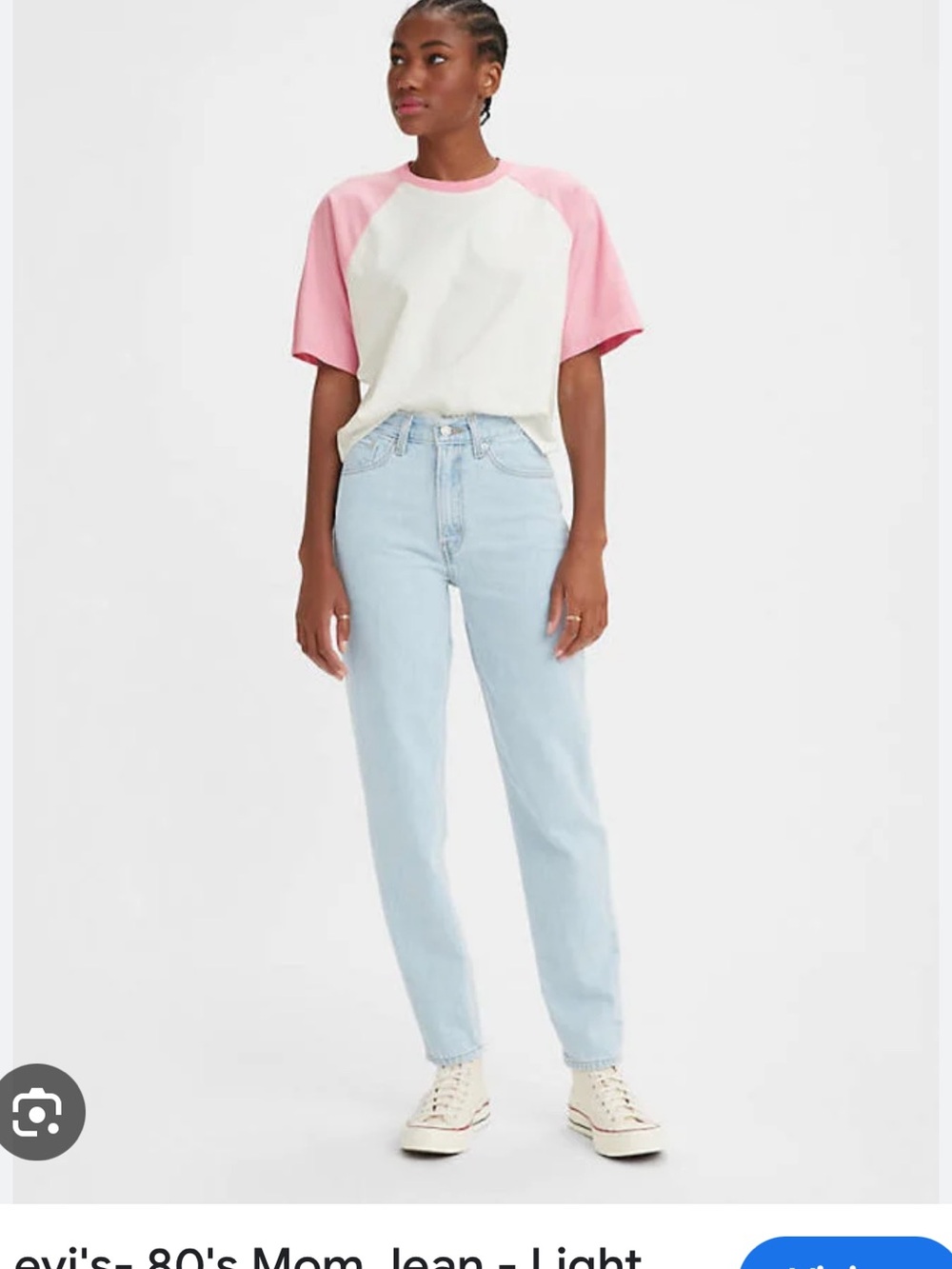 Levi's High-Rise 80s Mom Jeans - Light Wash